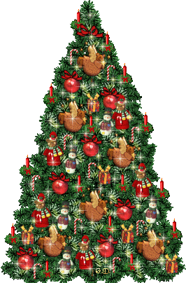 Versierde kerstboom